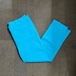 Worthington Dress Pants Petite Slim Fit Blue Capri Size 6P